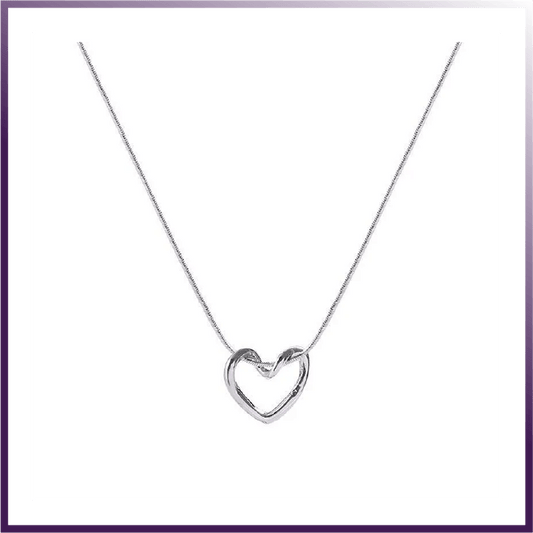 Titanium Fashion Heart Pendant Necklace - Simple, Elegant, Versatile | Elegant Titanium Heart Pendant | Hypoallergenic Necklace