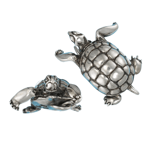 Sterling Silver Desert Tortoise Pendant | Symbol of Longevity and Love for Nature | Sterling Silver Tortoise Pendant - Longevity & Love